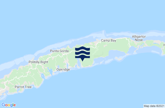 Karte der Gezeiten Port Royal, Honduras