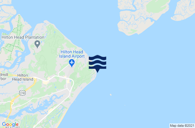 Karte der Gezeiten Port Royal Plantation Hilton Head Island, United States