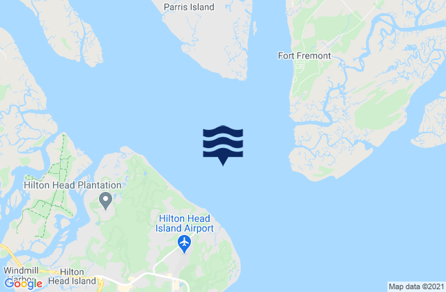 Karte der Gezeiten Port Royal Sound, United States
