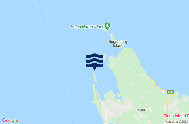 Karte der Gezeiten Port San Miguel (Ticao Island), Philippines