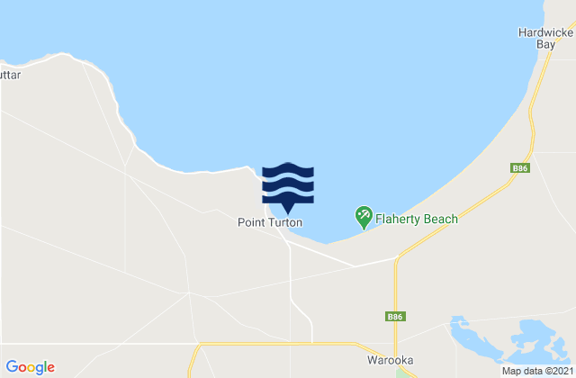 Karte der Gezeiten Port Turton, Australia