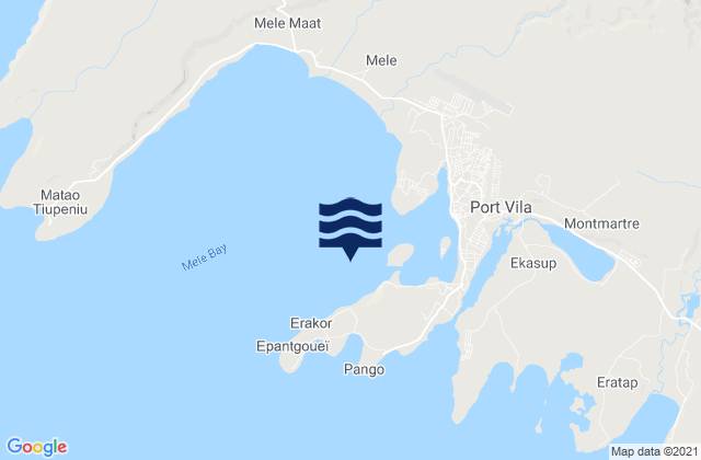 Karte der Gezeiten Port Vila VU (Villa), New Caledonia