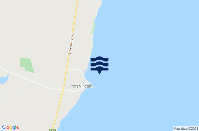 Karte der Gezeiten Port Vincent, Australia