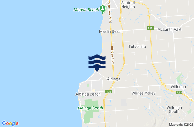 Karte der Gezeiten Port Willunga, Australia