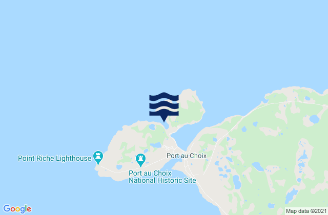 Karte der Gezeiten Port au Choix, Canada