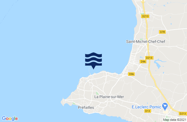 Karte der Gezeiten Port de la Gravette, France