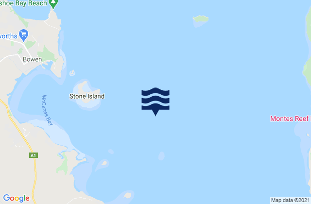 Karte der Gezeiten Port of Bowen, Australia