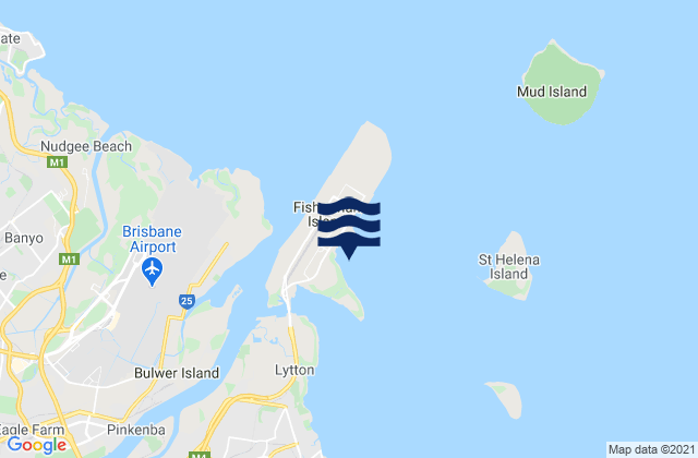 Karte der Gezeiten Port of Brisbane, Australia
