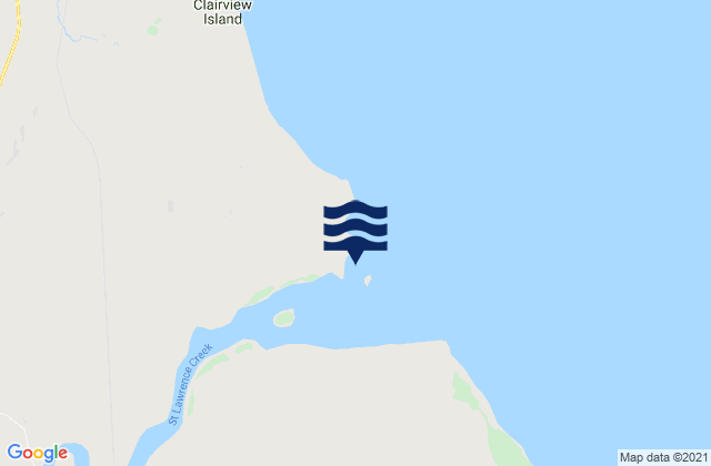 Karte der Gezeiten Port of Saint Lawrence, Australia