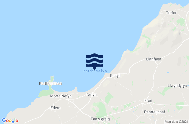 Karte der Gezeiten Porth Nefyn, United Kingdom