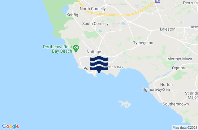Karte der Gezeiten Porthcawl Harbour, United Kingdom
