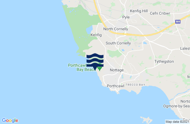 Karte der Gezeiten Porthcawl Point, United Kingdom
