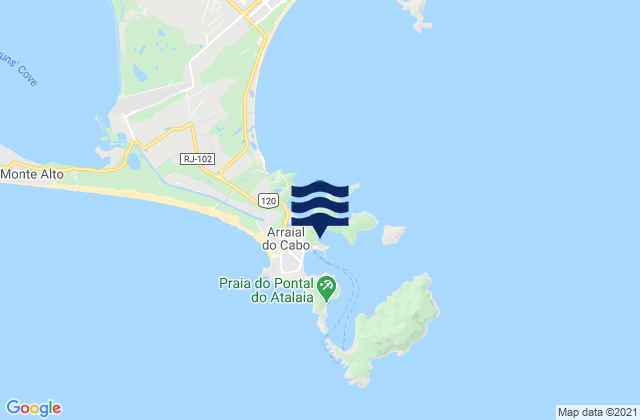 Karte der Gezeiten Porto Do Forno, Brazil