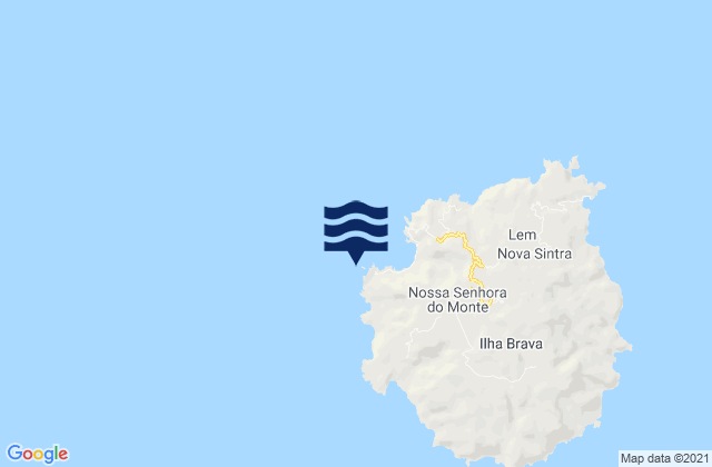 Karte der Gezeiten Porto da Faja Brava Island, Cabo Verde