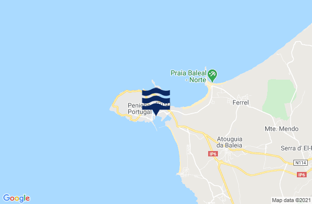 Karte der Gezeiten Porto de Pesca, Portugal