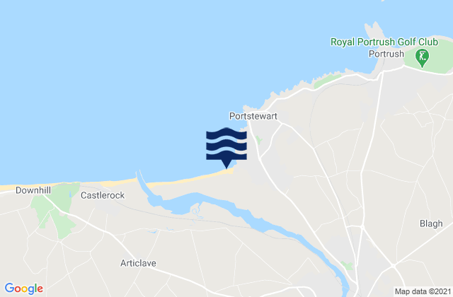 Karte der Gezeiten Portstewart Beach, United Kingdom