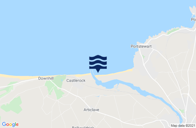 Karte der Gezeiten Portstewart Strand, United Kingdom