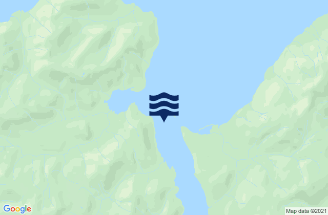 Karte der Gezeiten Povorotni Island 0.23 n.mi. WSW of, United States