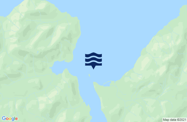 Karte der Gezeiten Povorotni Island Pogibshi Point, United States