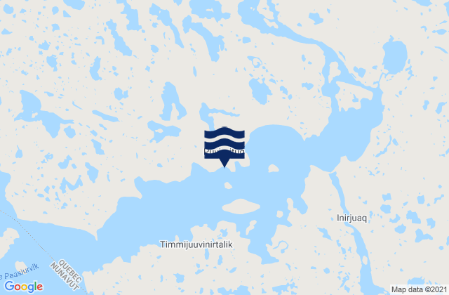 Karte der Gezeiten Povungnituk, Canada