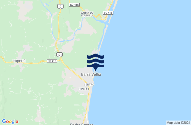 Karte der Gezeiten Praia Barra Velha, Brazil