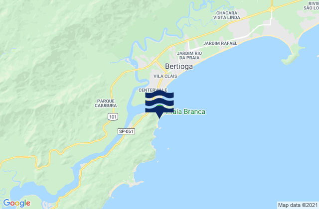 Karte der Gezeiten Praia Branca, Brazil
