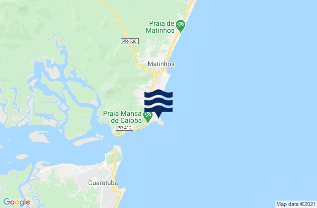 Karte der Gezeiten Praia Mansa, Brazil