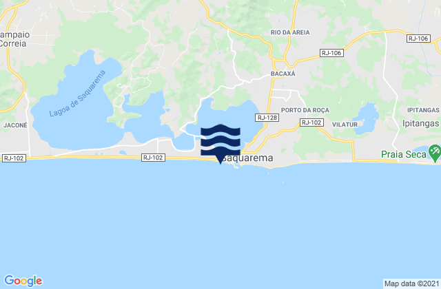 Karte der Gezeiten Praia da Vila, Brazil