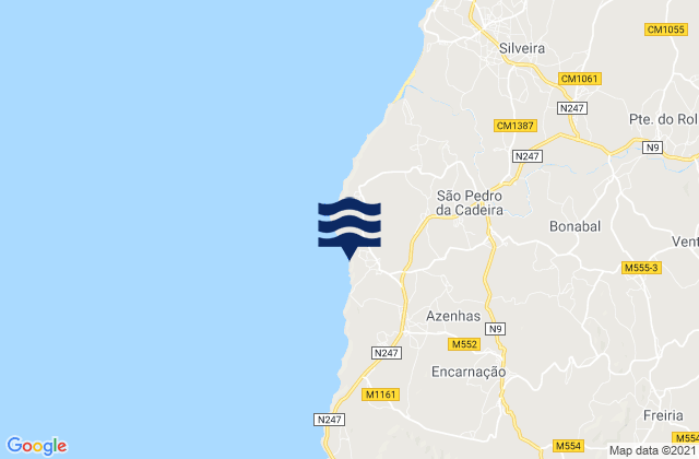 Karte der Gezeiten Praia das Furnas, Portugal