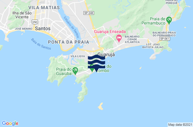 Karte der Gezeiten Praia de Asturias, Brazil