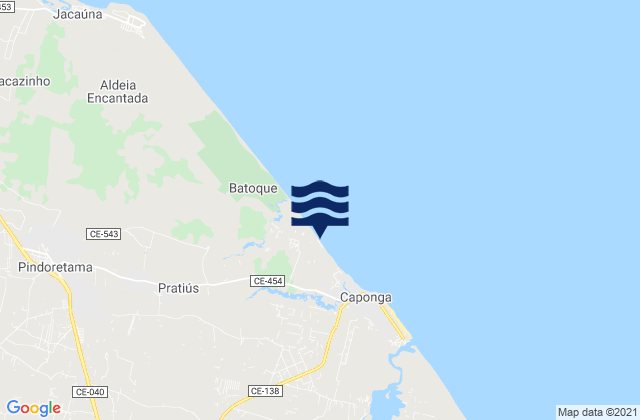 Karte der Gezeiten Praia do Balbino, Brazil