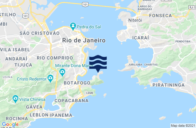 Karte der Gezeiten Praia do Forte, Brazil