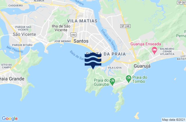 Karte der Gezeiten Praia do Góis, Brazil
