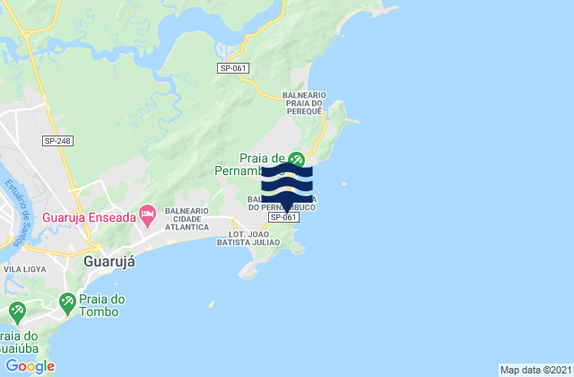 Karte der Gezeiten Praia do Mar Casado, Brazil