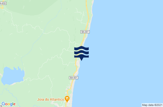 Karte der Gezeiten Praia do Ramo, Brazil