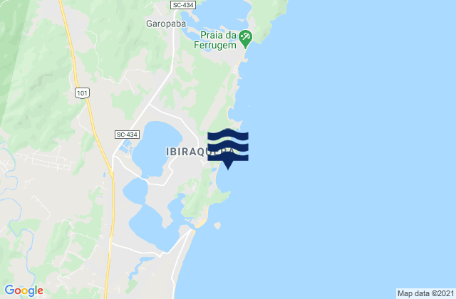 Karte der Gezeiten Praia do Rosa, Brazil