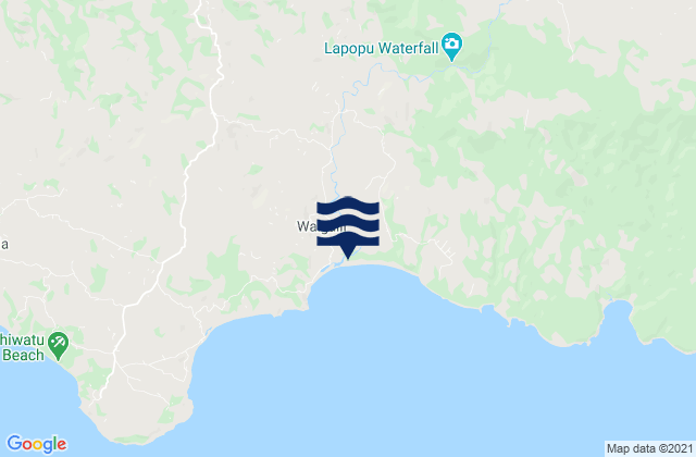 Karte der Gezeiten Praimutung, Indonesia
