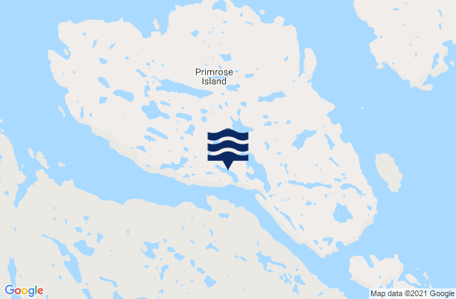 Karte der Gezeiten Primrose Island, Canada