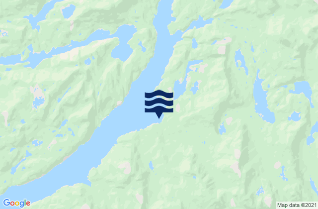 Karte der Gezeiten Princess Royal Islands, NWT, Canada