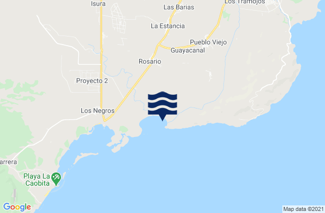 Karte der Gezeiten Pueblo Viejo, Dominican Republic