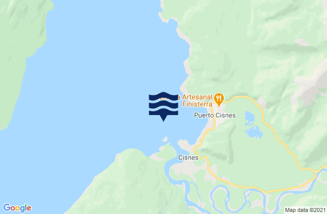Karte der Gezeiten Puerto Cisnes, Chile