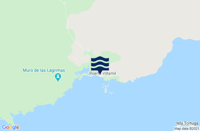 Karte der Gezeiten Puerto Villamil, Ecuador