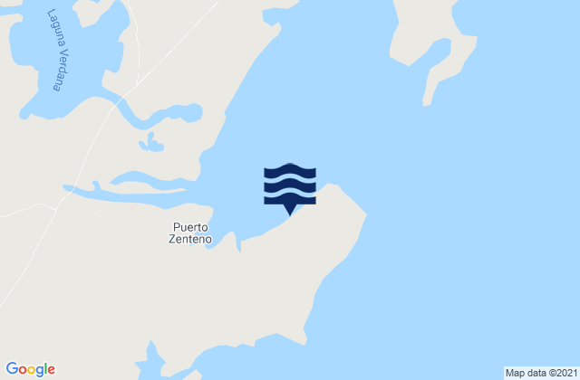 Karte der Gezeiten Puerto Zenteno, Chile