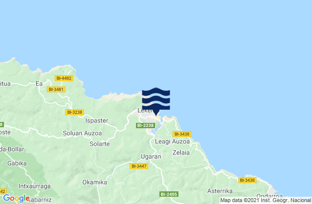 Karte der Gezeiten Puerto de Lekeitio, Spain