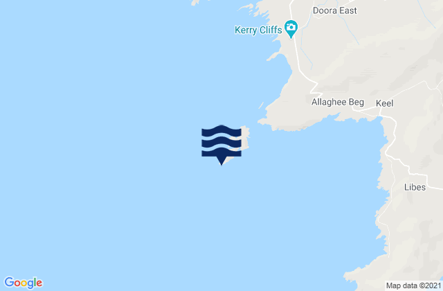 Karte der Gezeiten Puffin Island, Ireland