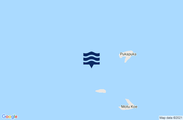 Karte der Gezeiten Pukapuka, American Samoa