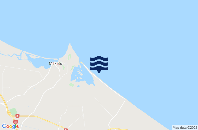 Karte der Gezeiten Pukehina Beach, New Zealand