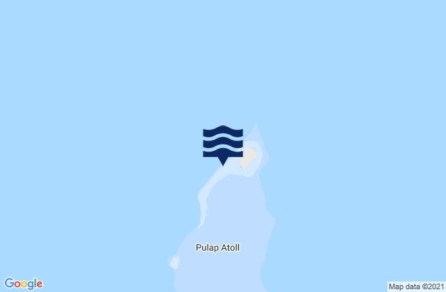 Karte der Gezeiten Pulap Atoll, Micronesia