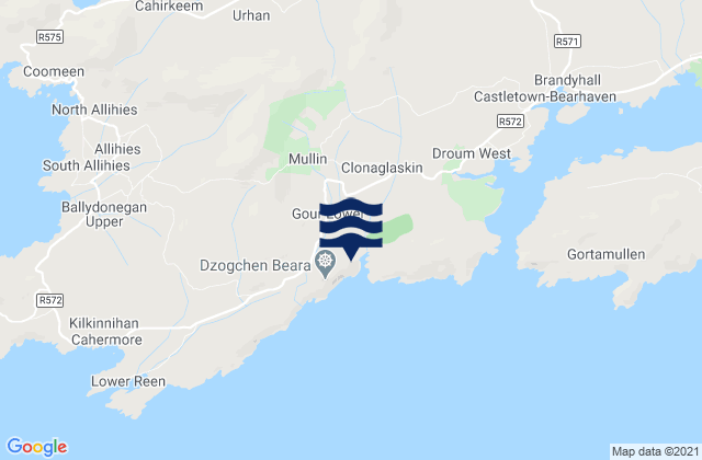 Karte der Gezeiten Pulleen Harbor, Ireland