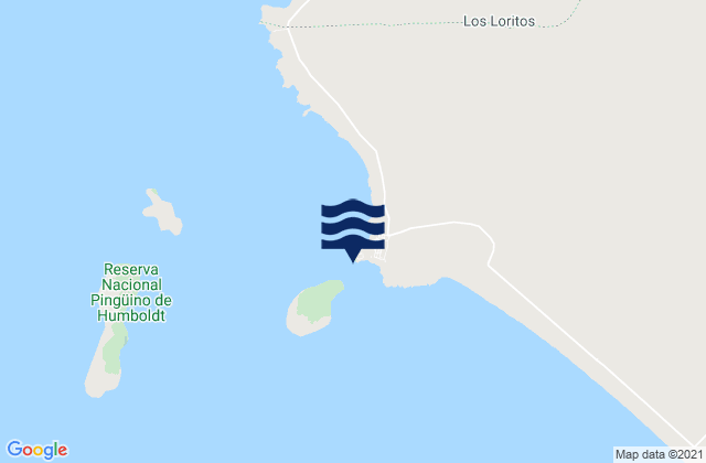 Karte der Gezeiten Punta Choros, Chile